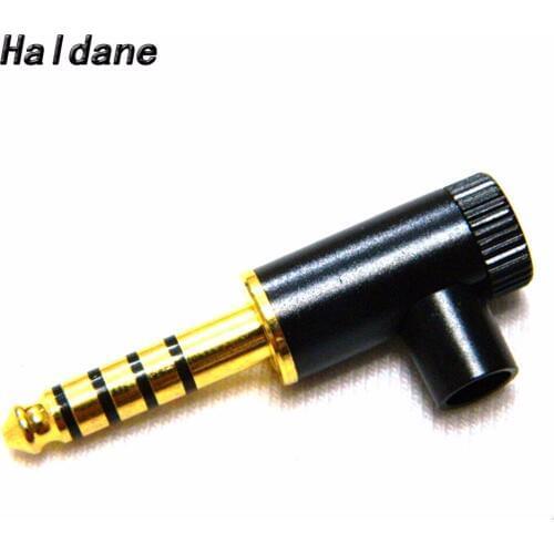 Free shipping Haldane 2pcs Gold Plated Plug 4.4mm 5 Pole Pin Plug Jack Audio DIY Adapter For PHA-2A TA-ZH1ES NW-WM1Z WM1A Player