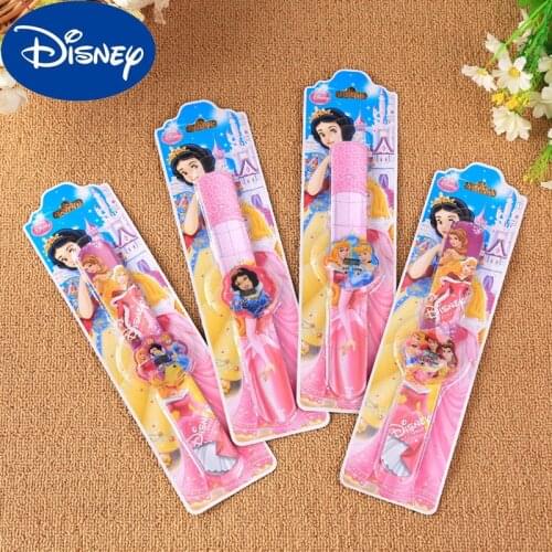 Disney Snow White Wristband Toys Watches Anime Movies Random Color Watch Cartoon Figure Fashion Toy Bracelet Kids Birthday Gift
