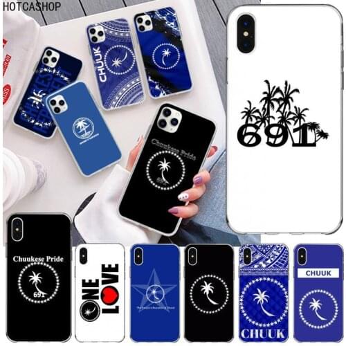 Chuuk Chuukese Pride 691 Flag Phone Case for iphone 12 pro max mini 11 pro XS MAX 8 7 6 6S Plus X 5S SE 2020 XR cover