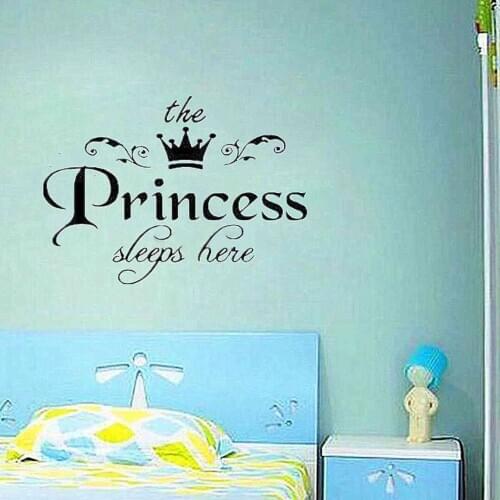 JX-LCLYL New Removable Princess Wall Stickers Art Vinyl Decals Baby Girls Bedroom Decor