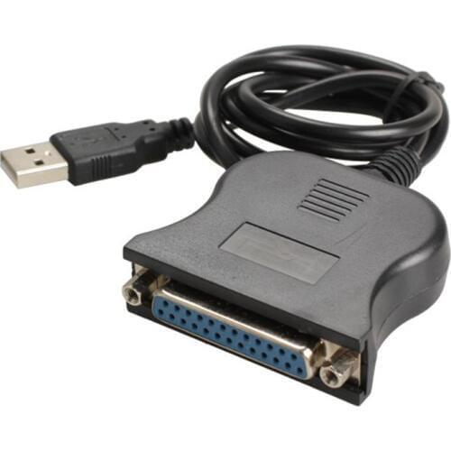 USB 1.1 to DB25 Female Port Print Converter Cable LPT USB Adaptor LPT Cable LPT to USB Cable Black High Quality 95cm Wholesale