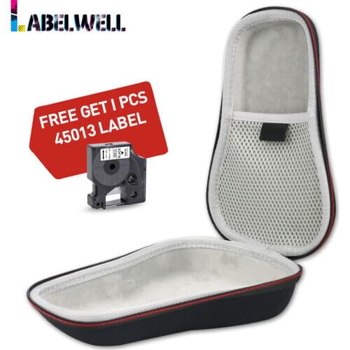Labelwell Suitable for Dymo D1 45013 LabelManager 160 280 LM160 Label Maker EVA Hard Case Portable Travel Carrying Storage Box