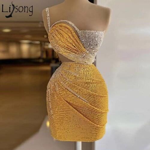Lisong Womens One Shoulder Cocktail Dresses