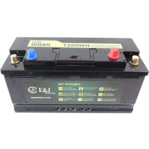 DIN88H 12.8V 100Ah Bluetoo lithium Battery Packs build in BMS BT with low temperature heating mat for Boat, RV, solar ect