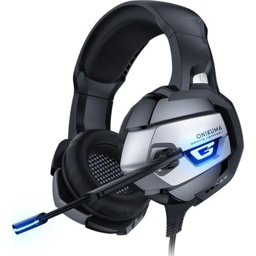 K5 Headset USB Interface With 3.5mm Plug Powerful Horn Ergonomic Design Intelligent Regulation Telescopic Head Beam