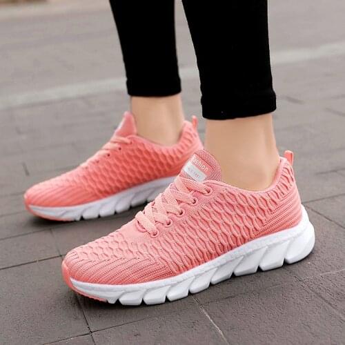 New Women Trainers Shoes Breathable Tennis Sport Shoes Female Non-slip Outdoor Walking Sneakers Vulcanize Casual Flats Big Size