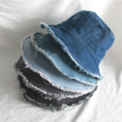 New Denim Fishermans Hat Bucket Hat Unisex Fashion Hip Hop Men Women Panama Warm Windproof Bucket Hat Outdoor