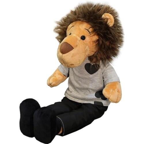 50-125cm Cartoon Minomi Lion Plush Toy Stuffed Animal The Lee MinHo King Long Legs Lion Plush Huggable Doll Gift for Kids Girls