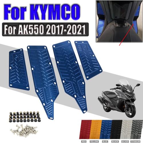 For KYMCO AK 550 AK550 2017 2018 2019 Motorcycle Accessories Footrest Footboard Step Floorboard Foot Rest Pedal Pegs Plate Pads