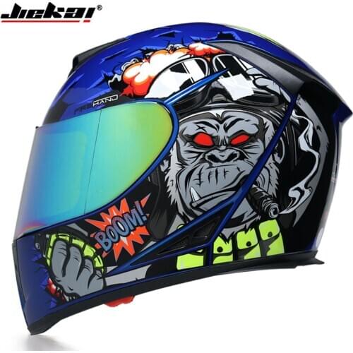 Full Face Motorcycle Helmet Washable Lining with Dual Lens Stylish Fast Release Racing Helmet Casco Casque Moto DOT Approved