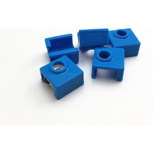 1pc Blue MK7/ MK8/MK9 Silicone Sock For Ender Creality CR-10 Anet Tronxy X5S SILICONE HEATER BLOCK COVER