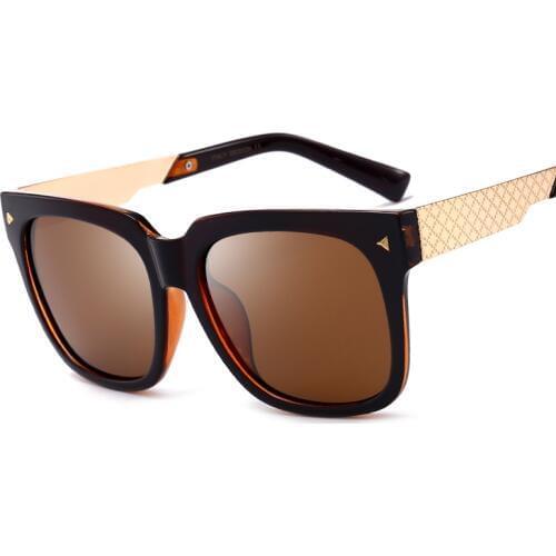 ZXTREE Brand Fashion Polarized Sunglasses Women Men Metal Big Frame Glasses HD Mirror Female Male Driving Sun oculos de sol Z377