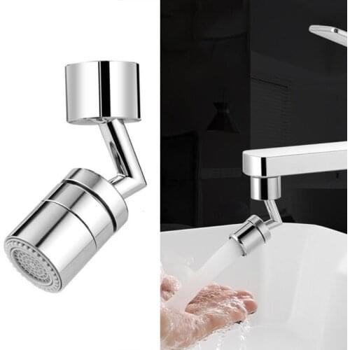 720 Degree Rotation Splash-Proof Swivel Faucet Movable Kitchen Bathroom Sink Aerator Water Filter Nozzle Tap Head