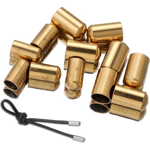 30pcs/lot Stainless Steel end bead caps Leather Cord Clasp Crimp Tips for Necklace Bracelet Connectors Jewelry Making Supplies