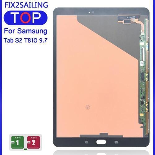 For Samsung GALAXY Tab S2 9.7 Inch T810 T815 100% Tested LCD Display with Touch Screen Digitizer Sensors Full Assembly Panel