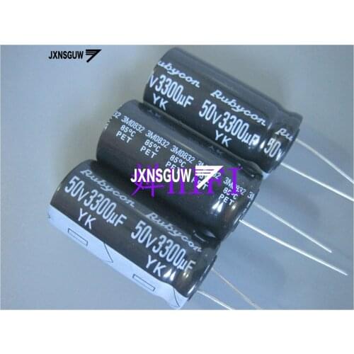 10PCS NEW RUBYCON YK 50V3300UF 18X35MM Aluminum electrolytic capacitors 3300uF/50v 85 degrees 3300UF 50V