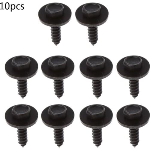 10PCS Universal Hex Screws Self Tapping Tapper Screw for Various Car Vehicle Models Kit Accessories