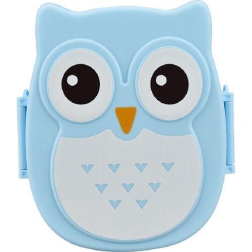 1050ml Cartoon Owl Lunch Box Plastic Food Container Portable Bento Box Food-safe Picnic Container Children Gifts