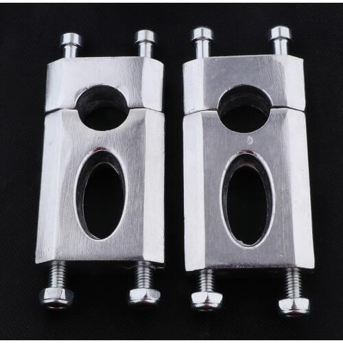 2-Pack Racing Motorcycle Handlebar Riser Raiser for 110-125cc Dirt Bike ATV, Aluminum Alloy