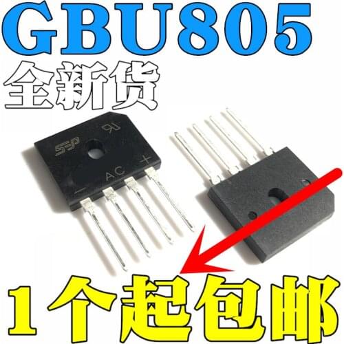 3 peças/lotsep gbu805 8a/600v