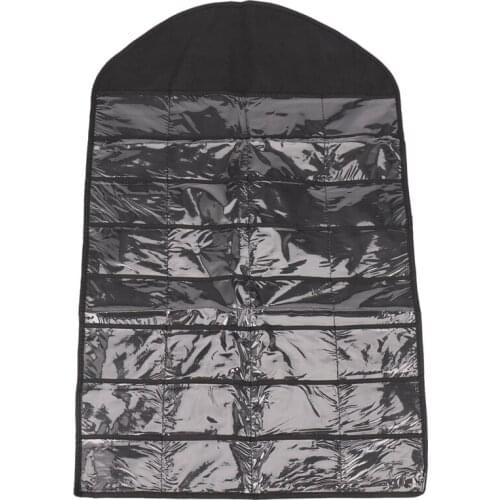 32 Pocket Double Sided Door Hanging Jewelry Organizer Storage Bag Holder Pouch