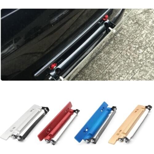 320mm Universal Carbon Fiber Front Bumper License Plate Frame Holder Mount Bracket