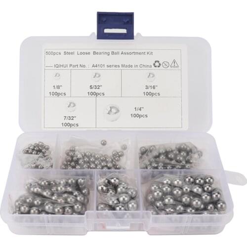 5 Sizes Precision Steel Bearing Ball 1/8 5/32 3/16 7/32 1/4 G25 with Box Metric Precision Chrome Steel Bearing Ball