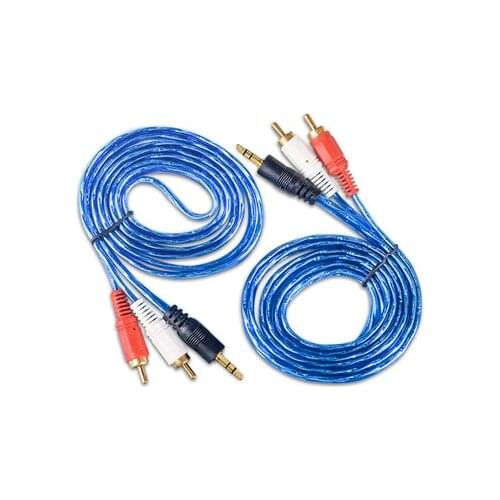 RCA 3.5mm jack Cable 2 RCA Male to 3.5 mm Male Audio Cable 1.5M Aux Cable for Edifer Home Theater DVD Headphone PC