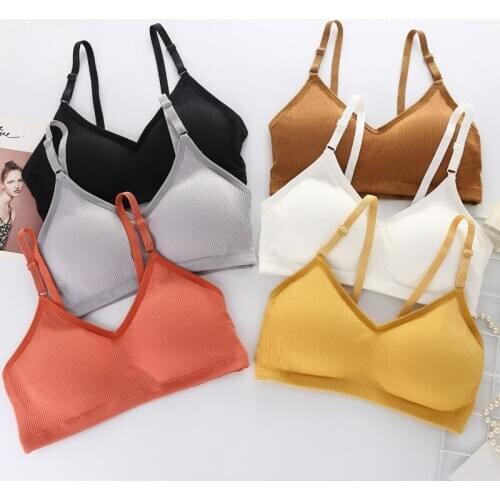 Seamless Brassiere Bras Wrap Top For Women Full Cup Breathable Bralette Wire Free Sleep Bra Tube Top Bralette Thread Girl Bra