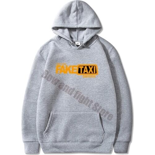 Brand Cool Mens Hoodies Fake Taxi Driver Regular Sunlight 100% Cotton Clothing Women Sweatshirt Hoody Tops