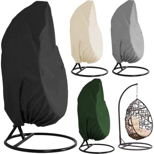 Rattan Eggshell Swing Chair Dust Cover Protection Case Anti-Dust Waterproof 210D UV Protection Garden Patio Funiture Cover Pouch