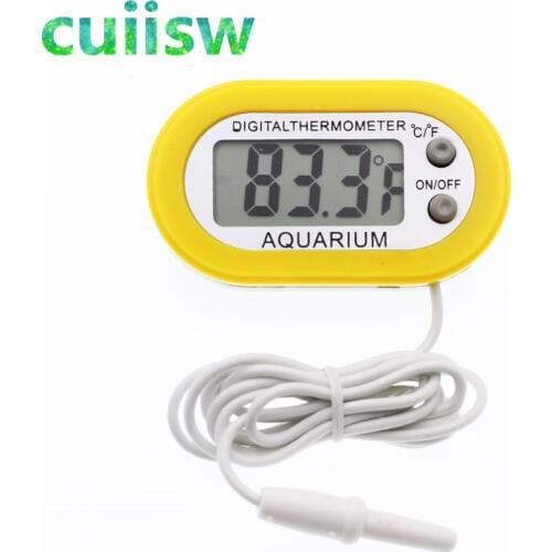 Mini Digital Temperature Meter Incubator Suction cup type Pet Dog Tortoise Sensor Thermomete C/F