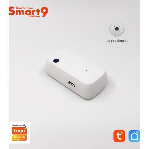 Smart9 Light Sensor Working with Smart Life App, Illumination Sensor Powered by TuYa