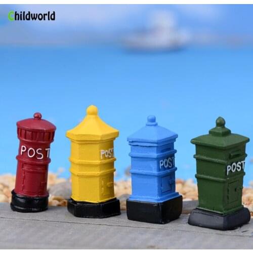 DIY Mini Moss Micro Landscape Resin Ornaments Vintage Post European Retro Craft Home Decor Accessories