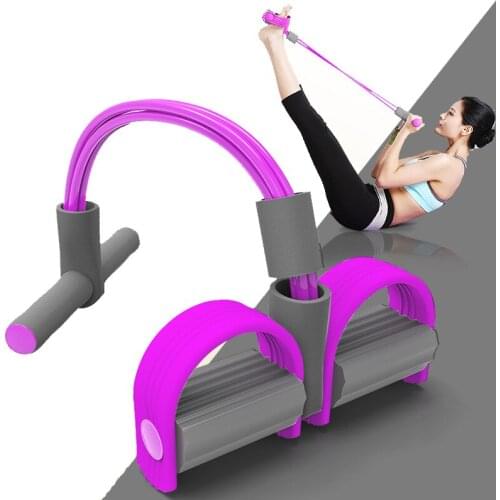 Upgrade Resistance Bands Fitness Gum 4 Tube Latex Pedal Exerciser Sit-up Pull Rope Expander Elastic Bands Yoga Pilates Workout