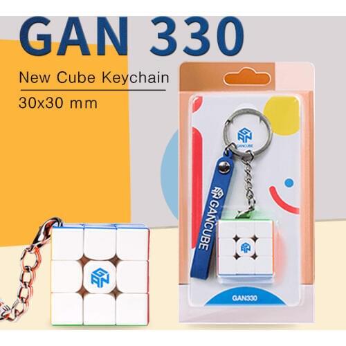Gan330 3x3x3 mini keychain magic speed gan cube stickerless gans puzzle pocket cube gan 330