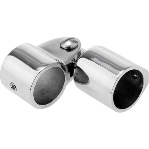 Marine 316 Stainless 1"/25mm Bimini Top Caps External Eye End Deck Hinge