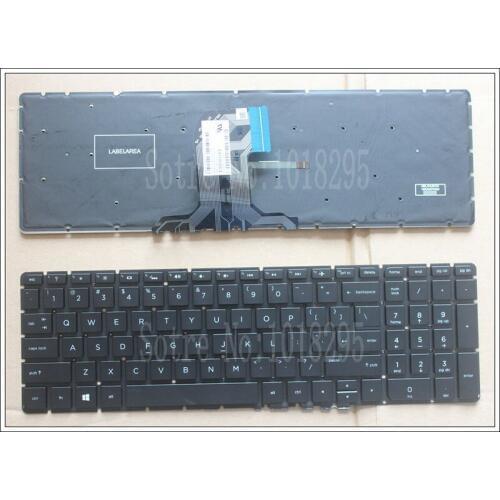 New US Laptop keyboard For HP 250 G4 255 G4 256 G4 250 G5 255 G5 256 G5 TPN-C125 TPN-C126 15-AC 15-AY 15-AF 15-BA With backlight