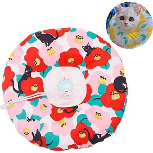 New Pet Elisabeth Collar Cat Soft Collar Dog Neck Collar Puppy Neck Cover Anti Scratch Anti Lick Head Cover Shame Ring Dog Leash