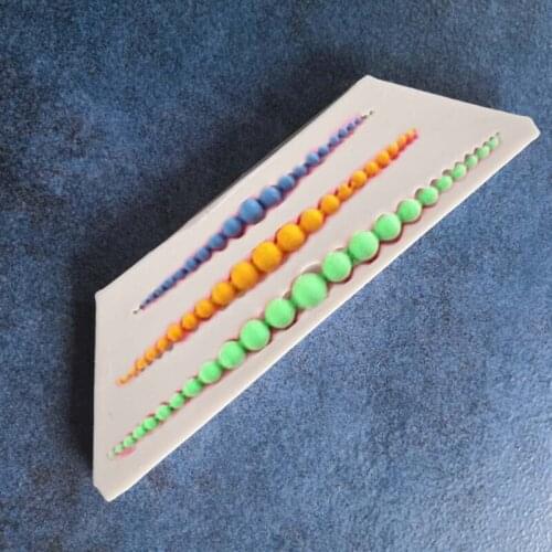 New Pearl Necklace Fondant Cake Mould Chocolate Mould Cake Decor Silicone Mould Chocolate Mould A1421