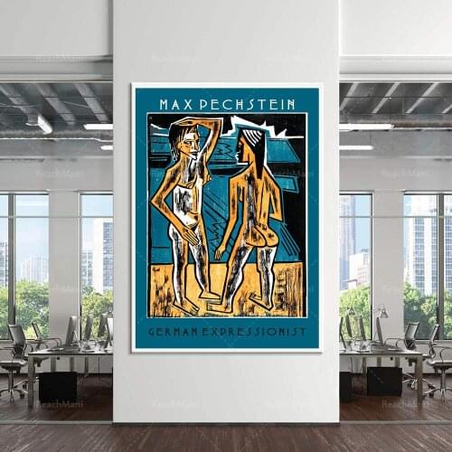 Hermann Max Pechstein Poster, German Expressionist Printmaker Max Pechstein Canvas Painting, Vintage Art Wall Picture Home Decor