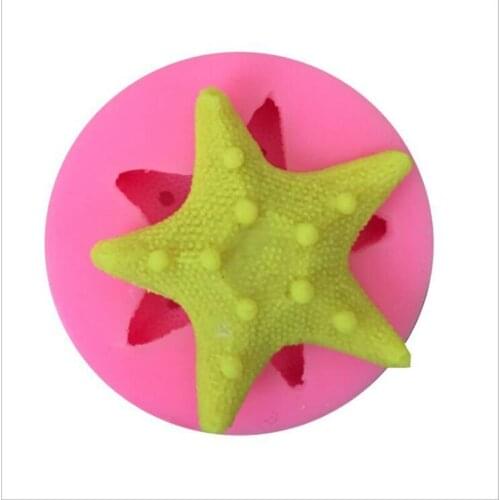 Ocean theme shell pearl starfish diy chocolate fondant cake silicone decoration baking mold
