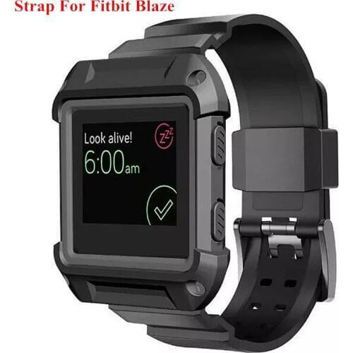 Silicone Strap For Fitbit Blaze Band Strap+Case Bracelet Straps For Hours 3 Color Fitbit Blaze Strap For Watch Watchband