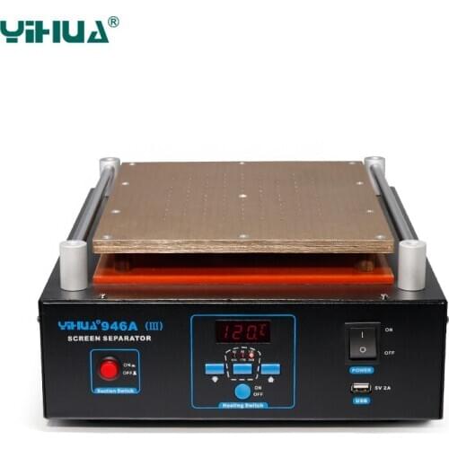 Preheat Station PC Separator Screen Machine For Cellphone Repair Tool BGA Soldering Station With USB Charge YIHUA 946A-III
