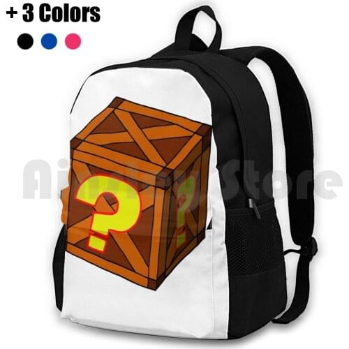 Mysterious Crate Outdoor Hiking Backpack Riding Climbing Sports Bag Crash Bandicoot Crash Bandicoot Ps4 Ps1 Ps2 Ps3 Ps