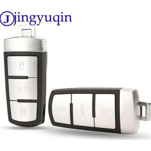 Jingyuqin Intelligent Shell Smart Remote Car Key Case Cover Style For VW Passat Magotan 3 Buttons