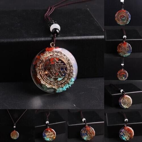 Hanger Sri Yantra Ketting Heilige Geometrie Chakra Energie Ketting Meditatie Sieraden