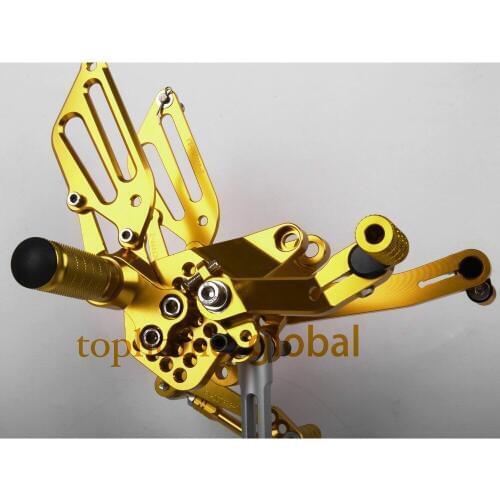 Gold Motorcycle Parts CNC Rearsets Foot Pegs Rear Set For DUCATI 999 949 749