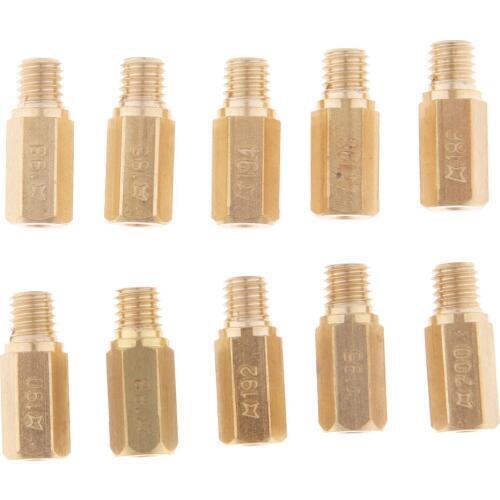 10 Size Carburetor Main Jet Kit 185/186/188/190/192/194/195/196/198/200