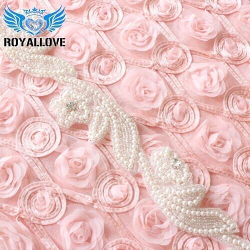 10yards) Wholesale Hot Fix Pearl Crystal Sew On Beaded Wedding Rhinestone Applique for Dresses Bridal Headbands Garters Trim